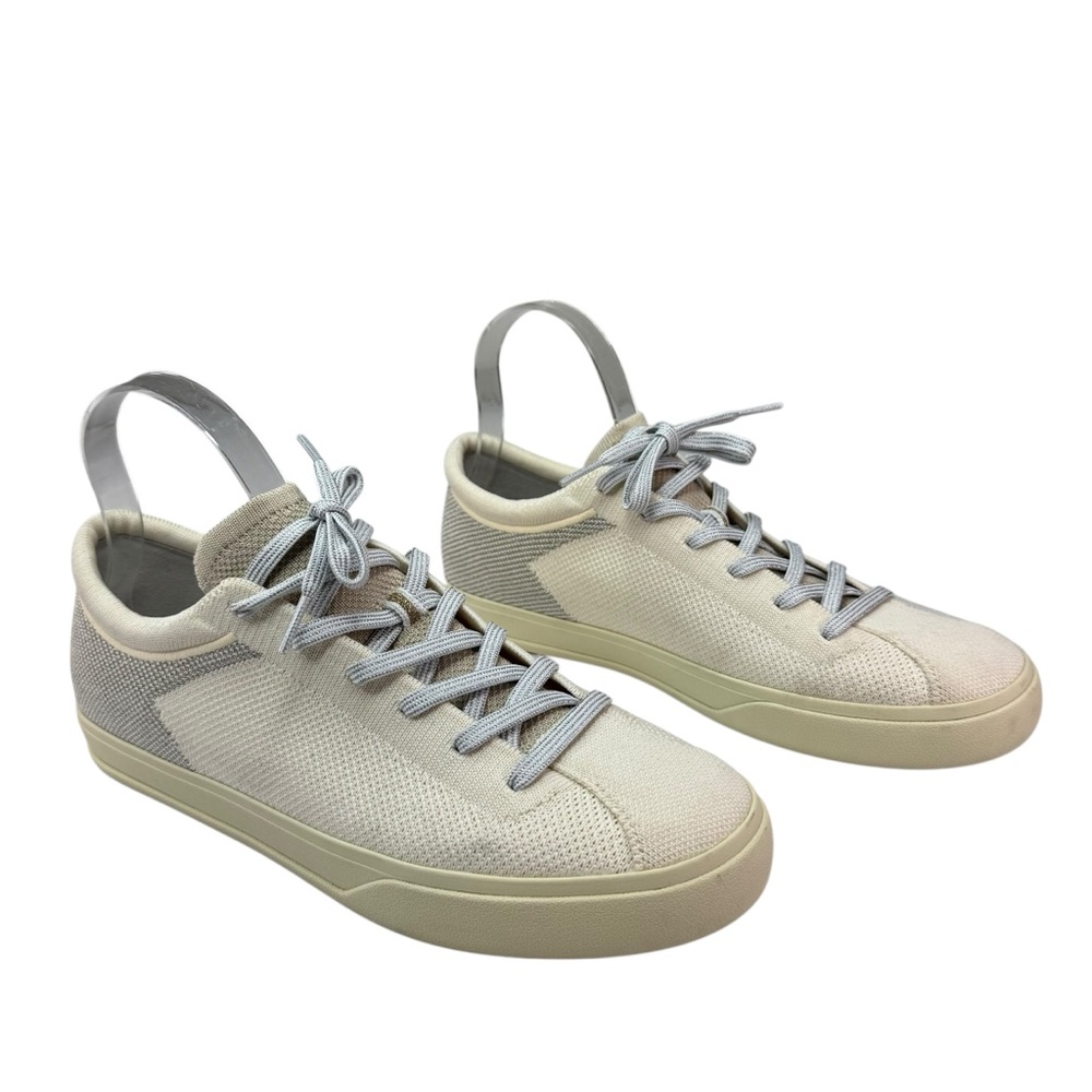 Rothys The Lace Up Sneakers Women Diamond Twill Comfort White Tie 11